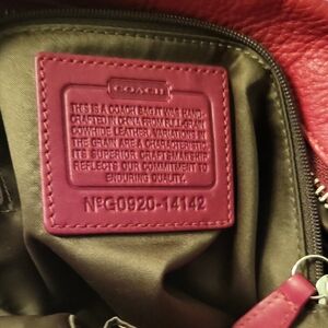 Coach Burgundy Leather Women's